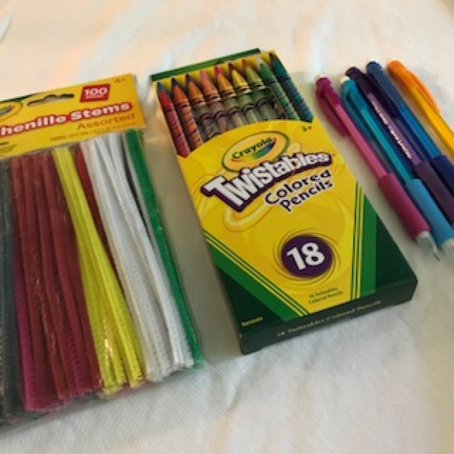 Chenille Stems, Twistable Colored Pencils, Mechanical Pencils